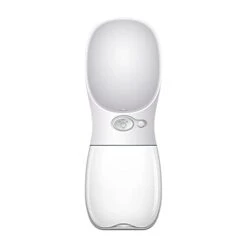 AACARB Cat Water Dispenser, 350/550ML Portable Pet Dog Water Bottle Dog Feeders Small Medium Leakproof Kettle For Outdoor Dogs Cats Bowls And Drinkers (Color : White, Size : 350ml)