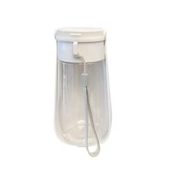 AACARB Cat Water Dispenser, Foldable Dog Water Bottle Leak Proof For Walking Hiking Travel Outdoor Walking White/Blue Outdoor Walking (Color : White)