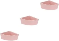 Iplusmile 3 Pcs Hamster Feeding Bowl Triangle Rabbit Water Bottle Cage For Rabbits Doggie Water Bottle Hamster Bowls Small Animal Water Bottle Hamster Bottle Food Bowl Ceramics Bowl Pink Pet -Pet Care Center 21Ms8kXbvvL. AC