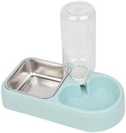 AYENCI Cat Automatic Water, Pet Double-Bowl Hanging Type Automatic Drinking Fountain Multifunction Food Bowl Cats Dogs Pet Supplies (Color : Blue) -Pet Care Center 21Y6vmltwNL. AC 1