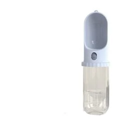 AACARB Cat Water Dispenser, 450ML Foldable Pet Dog Water Bottle Drinking Bowl Travel Outdoor Feeder Portable (Color : Cyan)