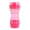 AACARB Cat Water Dispenser, 2 In 1 Dog Water Bottle Portable Food Container Drinking Bowl For Small Medium Dogs Outdoor Travel Pet Water Dispenser Feeder (Color : Pink) -Pet Care Center 310YxGU5vJL