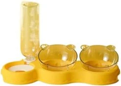 AYENCI Cat Automatic Water, Dog Cat Automatic Drinking Bottle Double Bowl Food Water Feeder Container Dispenser For Puppy Bowl Pet Accessories Dropshipping (Color : Blue) -Pet Care Center 311b3s2tDqL. AC