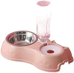 AYENCI Cat Automatic Water, Pet Feeder Stainless Steel Bowl With Water Bottle Automatic Cat Drinking Food Containers Bowl Pet Accessories (Size : 3) -Pet Care Center 312o8TN6UKL. AC