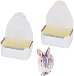 Kathson Food And Water Bowl Cage Feeder For Rabbits Dish Feeder Removable Hanging Spill Proof Anti Bite For Rabbit, Guinea Pig, Chinchilla, Hamster, Ferret (Blue) -Pet Care Center 314U KVLFMS. AC