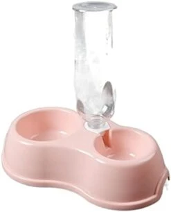 AYENCI Cat Automatic Water, 500ml Water Bottle With Food Bowls Automatic Drink Dogs Cats Supplies Kitten Puppy Feeders Storage Dispenser Pet Food Cup (Size : Azul) -Pet Care Center 31DSJXaigBL. AC