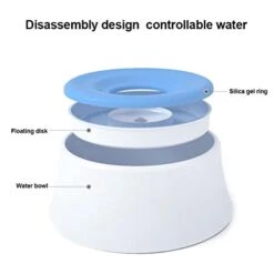 AYENCI Cat Automatic Water, Pet Cat Dog Water Bowl Floating Bowl Slow Water Feeder Drink Dispenser Anti-Overflow Pet Fountain 1200ml Splash-Free Water Bowl (Color : Blue) -Pet Care Center 31Io2ceKAoL 1