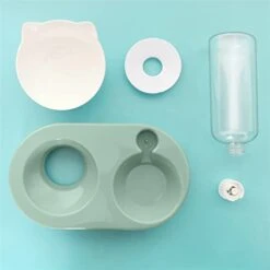 AYENCI Cat Automatic Water, Dog Food Bowl With Stand Automatic Water Storage Dispenser 2 In1 Pet Cat Food Bowl Water Bottle Pet Supplies Cat Food Container (Color : Pink) -Pet Care Center 31JpuD2UQAL