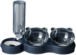 AYENCI Cat Automatic Water, Dog Cat Automatic Drinking Bottle Double Bowl Food Water Feeder Container Dispenser For Puppy Bowl Pet Accessories Dropshipping (Color : Blue) -Pet Care Center 31KjYVxuhHL. AC