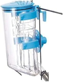 AACARB Cat Water Dispenser, Hanging Cage Pet Water Bottle 350ml Colorful Automatic Drinking Fountain Ball Stainless Steel Cat Dog Accessories (Size : Blue) -Pet Care Center 31LxNUPiX8L. AC