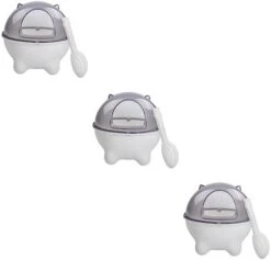 3pcs Hamster Cage Accessories Puppy Litter Box Puppy Accessories Hamster Bath Sandbox Sand Thicken Plastic Sand Bathtub Bed Linings Bath Sand Toy Tray Pet White Puppy Chow Dog Food -Pet Care Center 31MwcblJd8L. AC