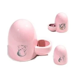 AACARB Cat Water Dispenser, Small Animal Food Dispenser Automatic Ceramic Water Bottle Silent Little Pet Drinking Bottle Feeder (Color : A)