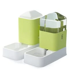 AYENCI Cat Automatic Water, 3.5l Dog Cat Feeder Bowl Automatic Pet Drinking Water Dispenser Plastic Bottle Pet Feeding Drinking Water Bowl (Size : Verde)