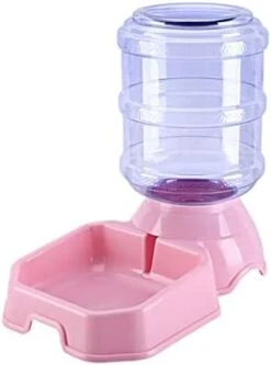 AYENCI Cat Automatic Water, Automatic Pet Cat Feeders 3.8l Plastic Feeders Dog Bowl Water Bottle Large Capacity Food Water Dispenser For Dogs Cat Pet Product (Size : Pink Food Feeder) -Pet Care Center 31Y5BkJHL. AC