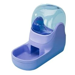 AACARB Cat Water Dispenser, 3.8L Gravity Pet Water Dispenser Cat Automatic Water Feeder Plastic Dog Kettle Food Dispenser Pet Feeding Bowl Dog Cat (Color : Purple)