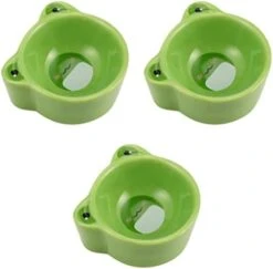 POPETPOP Rodent Hamsters Animal Feeder Water Rats Gerbil Pet Food Gerbils Pig Pigeons Hamster Reptile Dish Xxcm Frag Kitten Frog Ceramics Basin Shape Animals Green Hedgehog Small For -Pet Care Center 31dF54KFFL. AC