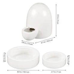 POPETPOP Squirrel Food 3pcs Hamster Drinking Water Feeder Ceramics Pet Dispenser Automatic Waterer Feeder Cage Food Bowl For Hedgehog Chinchilla Ferret Guinea Pig Rabbit Gerbil Rabbit Food -Pet Care Center 31g9EIqc5kL