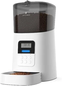 PETLIBRO Automatic Dog Feeder, 6L Dog Food Dispenser With Twist Lock Lid, Timed Dog Feeder With Clog-Free Design & Low Food LED Indication, Up To 50 Portion 6 Meals Daily For Dogs Cats Pets -Pet Care Center 31gWi7pf3TL. AC