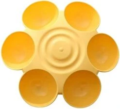 AYENCI Cat Automatic Water, 6 In 1 Dog Bowl Puppy Slow Feeder Dog Bowl Cat Water Bottle Flower Shape Cat Water Feeding Bowl Healthy Diet Dish Pet Accessory (Color : Yellow) -Pet Care Center 31lYxytUGDL. AC