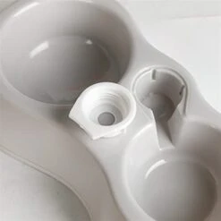 AACARB Cat Water Dispenser, With Drinking Bottle Plastic Pet Double Bowl With Water Storage A Dual-use Bowl For Eating And Drinking Dog Bowl Cat Pet Bowl (Color : Pink) -Pet Care Center 31ldHHH7pzL