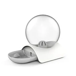 AYENCI Cat Automatic Water, Automatic Slow Water Bottle Big Dog Bowl High Milk Automatic Pet Feeder Cat Food Dispenser Dog Supplies (Size : Cinza)