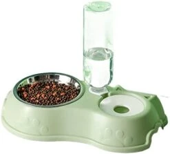 AYENCI Cat Automatic Water, Pet Feeder Stainless Steel Bowl With Water Bottle Automatic Cat Drinking Food Containers Bowl Pet Accessories (Size : 3) -Pet Care Center 31sdKo81ZcL. AC