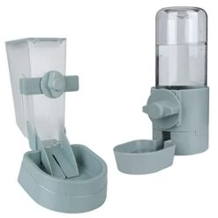 AACARB Cat Water Dispenser, Hanging Cage Feeder Food Container Dispenser Bowl Cats Dogs Drink Fountain For Puppy Cats Rabbit Automatic Pet Water Bottle