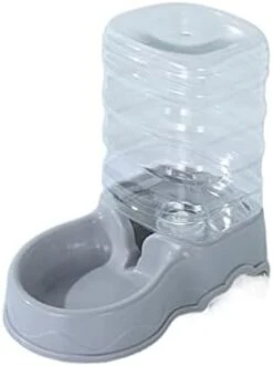 AYENCI Cat Automatic Water, 3.8l Large Capacity Pet Feeding Drinkers Cat Dog Duck Automatic Plastic Feeder Drink Animal Food Bottle Water Dropshipping (Size : Grey Food) -Pet Care Center 31t2OourLL. AC