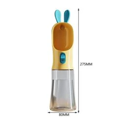 AACARB Cat Water Dispenser, Portable Pet Dog Water Bottle Outdoor Travel Walking Cat Puppy Food Drinking Leakproof Kettle Bowl Pet Supplies (Size : Yellow A) -Pet Care Center 31vrKe6oG6L