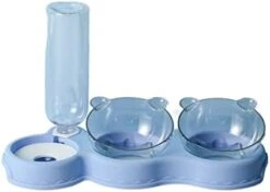 AYENCI Cat Automatic Water, Automatic Cat Bowl Pet Dog Bowl Feeder With Water Supply (Size : Dark Bule) -Pet Care Center 31wA6ngkd1L. AC