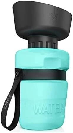 AACARB Cat Water Dispenser, Dog Water Bottle, Portable, Foldable, Pet Feeder, Pet Bowl (Color : Pink) -Pet Care Center 31we5L0W0aL. AC 1