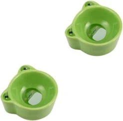 POPETPOP Rodent Hamsters Animal Feeder Water Rats Gerbil Pet Food Gerbils Pig Pigeons Hamster Reptile Dish Xxcm Frag Kitten Frog Ceramics Basin Shape Animals Green Hedgehog Small For -Pet Care Center 31znEd TeLL. AC