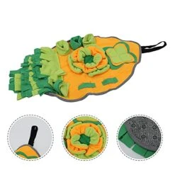 Rabbit Snuffle Mat Educational Toys Rabbit Foraging Mat Interactive Feed Game For Boredom Fleece Bed Treat Dispenser For Rabbits Bunny Guinea Pigs Chinchillas Ferrets Dogman Toys -Pet Care Center 412NPHCFy1L