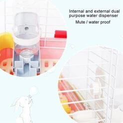 AYENCI Cat Automatic Water, 500ml Small Pet Hamster Automatic FeedersWater Fountain Plastic Rabbit Water Bottle Feeding Bowls Water Dispenser For Hamster (Color : Pink) -Pet Care Center 413OyAaLNYL