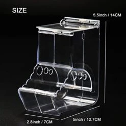 Lucky Interests 2 Pcs Hamster Automatic Feeder 400ml, Hamster Food Dispenser With Brackets Small Animals Food Bowl For Dwarf Hamster Guinea Pig Chinchilla Gerbil Bird Hedgehog Ferret With 2 Spoon -Pet Care Center 413xsUiRuwL