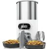Automatic Cat Feeders 2 Cat, 4.5L Cat Food Dispenser With Splitter And Two Stainless Bowls, Timed Cat Feeder, Up To 4 Meals With Portion Control, 10s Voice Recorder -Pet Care Center 4161e0itipL