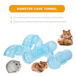 ULTECHNOVO 2 Sets Dwarf Pipes Hideout Bunny Rats Big - Module Plates Tube- Ferret External Wheel Playground Travel Sky Assembly Pet Animals- DIY Hamsters Tunnels Other Assorted -Pet Care Center 417jV5bYr8L