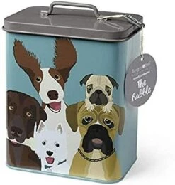 Burgon & Ball Creaturewares GCR/Dog Pet Food Storage Tin The Rabble' Dog, Grey, 16.5 X 11 X 20 Cm -Pet Care Center 419MvsrgL. AC
