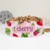 GENERIC Raspberry & Strawberry Pattern Personalized Pet Bowl Cat Bowls, Cute Dog Bowl With Name, Custom Ceramic Dog Cat Pet Bowls Available In Two Sizes -Pet Care Center 419qFriVcPL