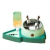 AYENCI Cat Automatic Water, 320ml Dog Water Feeder Bowl Cute Elk Automatic Drinking Water Bottle Stainless Steel Double Bowl For Cats Dogs Pet Accessories (Color : Green) -Pet Care Center 41ALgzPtLBL