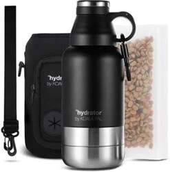 KOALA PAL 32oz Portable Dog Water Bottle W/Dog Bowls, Dog Travel Water Bottle + Travel Dog Bowls, Human And Dog Water Bottle, Dog Water Bowl Dispenser, Dog Travel Bowl, Travel Accessories For Dogs -Pet Care Center 41AudrlmPZL. AC