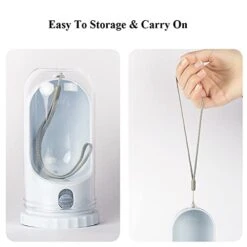 AACARB Cat Water Dispenser, 450ML Foldable Pet Dog Water Bottle Drinking Bowl Travel Outdoor Feeder Portable (Color : Cyan) -Pet Care Center 41CsVi31cmL