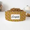 GENERIC Personalized Pet's Name Bowl, Sunflowers Pattern Pet Bowl Customized Name, Food Bowl For Dog, Cat Drinking Bowl, Ceramic Bowl (Available 2 Sizes) 1 GENERIC Personalized Pet's Name Bowl, Sunflowers Pattern Pet Bowl Customized Name, Food Bowl For Dog, Cat Drinking Bowl, Ceramic Bowl (Available 2 Sizes) -Pet Care Center 41DEuO7PIIL