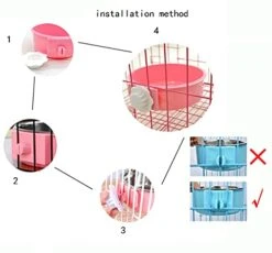 Fuwok 2-IN-1 Removable Dog Bowl For Crates Puppy Food Feeder Water Dish With Bolt Holder Stainless Steel Pet Hanging Bowl Food Water Bowl 2Pcs/Set (Small - Round, Green) -Pet Care Center 41DWEqIeH4L