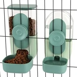 2PCS Hanging Pet Food Water Dispenser Automatic Small Pet Feeder For Cage(Cage Spacing Over 1.2Inchx1.2Inch), Rabbit Food Holder Water Dispenser Set For Bunny Kitten Guinea Pig Ferret Small Dog -Pet Care Center 41EAuYV2cXL. AC