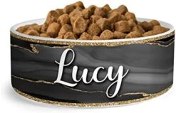 GENERIC Personalized Dog Bowl, Customized Food And Water Dish For Puppy, Cats, Rabbit, Custom Dog’s Name Gift For Small, Medium, Large Dogs, Print Both Sides, Microwave And Dishwasher Safe (Green) -Pet Care Center 41Ex1BWXjrL. AC