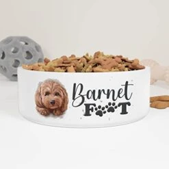 GENERIC Personalized Dog's Name Bowl, Ceramic Food Bowl For Dog Available In Two Sizes, Gift For Dog