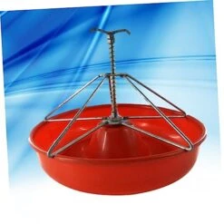 GANAZONO Chew Toys Dog Food Feeder Guinea Pig Hay Pig Plastic Bowl Bin Feeder Hay For Guinea Pigs Pig Bowl Plastic Bowl For Pig Plastic Feeder Pet Manger Automatic Feeder Red Pig Feeder