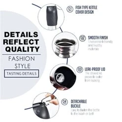 AACARB Cat Water Dispenser, Stainless Steel Water Dispenser Travel Pet Cat Portable Water Bottle Outdoor Walking Drinking Fountain For Small Large Dog (Size : 750ml) -Pet Care Center 41KldOXqIeL