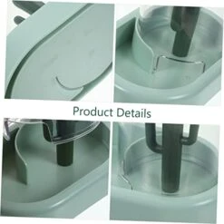 LAPYAPPE Hamster Feeder Pet Feeder Pet Automatic Feeder Hamster Bath Sand Wear- Feeder Reusable Hamster Feeder Feeder Dedicated Abs Household Hamster Feeder -Pet Care Center 41OMgplPteL